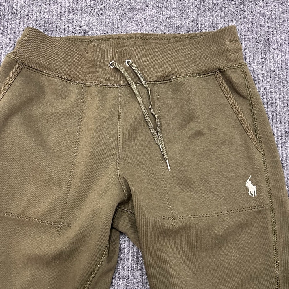 POLO RALPH LAUREN Sweatpants Joggers Womens Small Olive Double Knit Tech Pockets - Picture 4 of 8